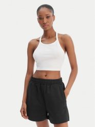 Reebok Top Tatianna RK25494CCW Biały Slim Fit. Białe topy Reebok, l, bez wzorów, z bawełny, bez kołnierzyka, bez ramiączek. Za 69.99 zł.