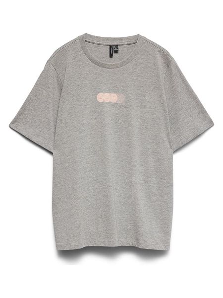 Vero Moda Koszulka w kolorze szarym rozmiar: M. Szare bluzki Vero Moda, m, bez wzorów, z bawełny, bez kołnierzyka, bez ramiączek. Za 76.45 zł.