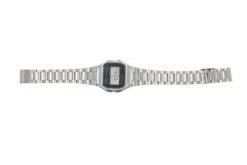 CASIO A158WA Vintage Unisex-Uhr Digital mit Edelstahlarmband, silber. Zegarki Casio. Za 146.99 zł.