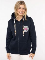 Zwillingsherz Bluza "Leo" w kolorze granatowym rozmiar: L/XL. Niebieskie bluzy Zwillingsherz, l, bez wzorów, bez kaptura. Za 202.50 zł.