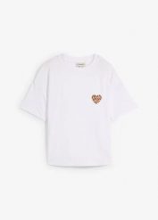 Krótki T-shirt z elastycznej mieszanki wiskozy. Czarne t-shirty bonprix, bez wzorów, z wiskozy, bez kołnierzyka, bez ramiączek. Za 39.99 zł.