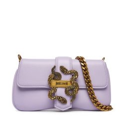 Torebka Just Cavalli. Fioletowe torebki klasyczne Just Cavalli, bez wzorów, bez dodatków. Za 729.99 zł.