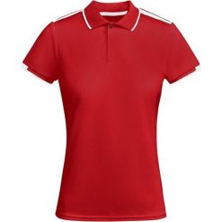 Damska Sportowa Koszulka Polo Tamil Z Krótkim Rękawem. Białe koszulki polo ROLY, l, bez wzorów, bez kołnierzyka, bez ramiączek. Za 64.99 zł.