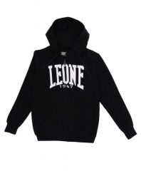 Bluza z bawełna z kaptur na czas wolny na co dzień. Niebieskie bluzy sportowe LEONE 1947 APPAREL, bez wzorów, z bawełny, bez kaptura. Za 63.11 zł.