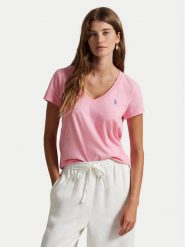 Polo Ralph Lauren T-Shirt 211902403010 Różowy Regular Fit. Czerwone t-shirty Polo Ralph Lauren, l, bez wzorów, z bawełny, bez kołnierzyka, bez ramiączek. Za 359.99 zł.