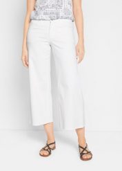 Dżinsy rybaczki ze stretchem (2 pary). Niebieskie jeansy bonprix, bez wzorów. Za 159.99 zł.