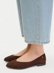 Lasocki Baleriny CEO-RST-AKAJA-01 Brązowy. Brązowe baleriny Lasocki, bez wzorów, ze skóry, bez obcasa. Za 169.99 zł.