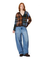 Scotch & Soda Kardigan w kolorze ciemnobrązowo-błękitnym rozmiar: S. Brązowe kardigany Scotch & Soda, s, bez wzorów. Za 279.95 zł.
