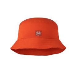 Kapelusz BUFF ADVENTURE BUCKET HAT SOLID. Czerwone kapelusze Buff, bez wzorów, z materiału. Za 169.90 zł.