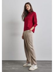 Street One Sweter w kolorze czerwonym rozmiar: 42. Czerwone swetry Street One, bez wzorów, ze splotem, bez ramiączek. Za 118.84 zł.