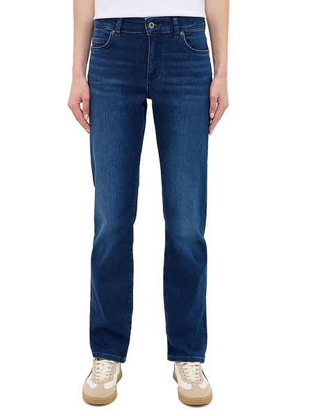 Mustang Dżinsy - Regular fit - w kolorze granatowym rozmiar: W32/L32. Niebieskie jeansy Mustang, l, z aplikacjami. Za 227.31 zł.