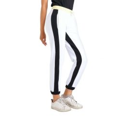 Neonowe spodnie dresowe damskie. Białe spodnie dresowe LEONE 1947 APPAREL, l, bez wzorów, z dresówki. Za 136.83 zł.