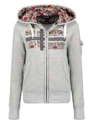 Geographical Norway Bluza "Fabeaute" w kolorze szarym rozmiar: XXL. Szare bluzy Geographical Norway, xxl, bez wzorów, bez kaptura. Za 136.13 zł.