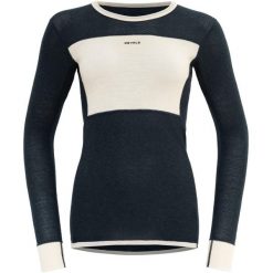 Bluza termoaktywna damska Devold Wool Mesh 190 Shirt. Niebieskie bluzy sportowe Devold, l, bez wzorów, z materiału, bez kaptura. Za 467.49 zł.