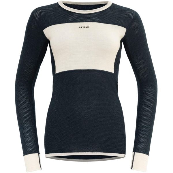 Bluza termoaktywna damska Devold Wool Mesh 190 Shirt. Niebieskie bluzy Devold, l, bez wzorów, z materiału, bez kaptura. Za 461.99 zł.