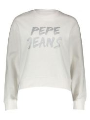 Pepe Jeans Sweter w kolorze białym rozmiar: XXS. Białe swetry Pepe Jeans, xxs, bez wzorów, z bawełny, bez ramiączek. Za 170.87 zł.