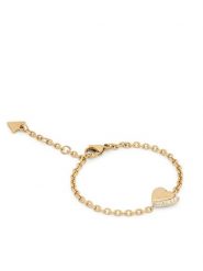 Guess Bransoletka JUBB06 088JW Złoty. Żółte bransoletki Guess, metalowe. Za 189.99 zł.