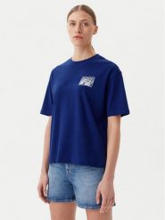Napapijri T-Shirt S-Nice NP0A4IG4 Niebieski Regular Fit. Niebieskie t-shirty Napapijri, s, bez wzorów, z bawełny, bez kołnierzyka, bez ramiączek. Za 109.99 zł.
