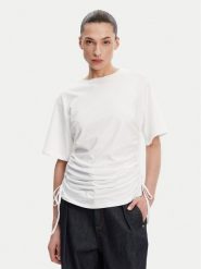 French Connection T-Shirt 76YAF Biały Regular Fit. Białe t-shirty French Connection, xl, bez wzorów, z bawełny, bez kołnierzyka, bez ramiączek. Za 129.99 zł.