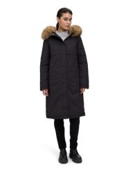 Betty Barclay Płaszcz zimowy w kolorze czarnym rozmiar: 44. Czarne płaszcze Betty Barclay, na zimę, bez wzorów, z puchu, bez kaptura. Za 419.69 zł.