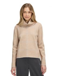 Betty Barclay Sweter w kolorze beżowym rozmiar: 42. Brązowe golfy Betty Barclay, bez wzorów, bez ramiączek. Za 159.95 zł.