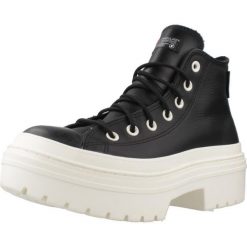 Tenisówki Converse Model Ctas Lugged Heel Hi Kolor Czarny. Czarne trampki Converse, bez wzorów, ze skóry, bez zapięcia. Za 388.99 zł.