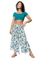 Ipanima Spodnie w kolorze turkusowo-kremowym rozmiar: 34-40. Brązowe spodnie materiałowe Ipanima, bez wzorów, z materiału. Za 86.99 zł.