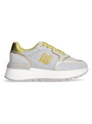 Liu Jo Sneakersy w kolorze szaro-żółtym rozmiar: 39. Szare trampki Liu Jo, bez wzorów, z materiału, bez zapięcia. Za 327.32 zł.
