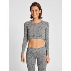 Damski bezszwowy crop top Hummel Mt Pi. Czarne biustonosze Hummel, bez wzorów. Za 174.00 zł.