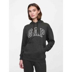 Bluza damska GAP V-Gap Heritage PO HD. Szare bluzy GAP, bez wzorów, bez kaptura. Za 139.99 zł.