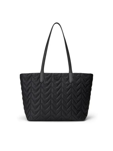 LAUREN RALPH LAUREN Torebka 431P04320003 Czarny. Czarne shopper Lauren Ralph Lauren, bez wzorów, ze skóry, bez dodatków. Za 1,299.00 zł.