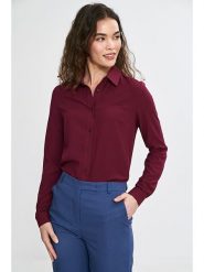 Nife Koszula w kolorze bordowym rozmiar: 36. Czerwone koszule Nife, bez wzorów, z wiskozy, bez kołnierzyka, bez ramiączek. Za 134.85 zł.