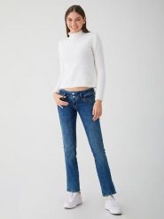 LTB Dżinsy "Jonquil" - Regular fit - w kolorze niebieskim rozmiar: W27/L36. Niebieskie jeansy LTB, l, z aplikacjami, z podwyższonym stanem. Za 70.24 zł.