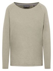 ELBSAND Koszulka "Tira" w kolorze oliwkowym rozmiar: S. Zielone bluzki ELBSAND, s, bez wzorów, bez kołnierzyka, bez ramiączek. Za 82.99 zł.