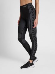 Damskie legginsy ze średnim stanem Hummel Shaping. Czarne legginsy Hummel, xs, bez wzorów, z dzianiny. Za 168.00 zł.