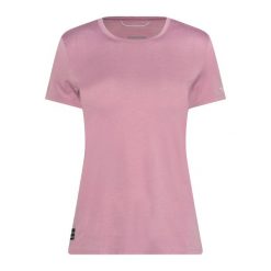 Koszulka do biegania damska Saucony Stopwatch. Czerwone koszulki sportowe Saucony, bez wzorów, bez ramiączek, do biegania. Za 119.99 zł.