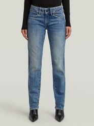 G-Star Dżinsy - Slim fit - w kolorze niebieskim rozmiar: W33/L32. Niebieskie jeansy G-Star, l, z aplikacjami. Za 253.54 zł.