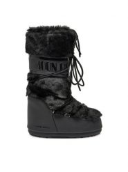 Moon Boot Śniegowce 80D1408900 Czarny. Czarne trapery i śniegowce Moon Boot, ze skóry. Za 1,219.00 zł.