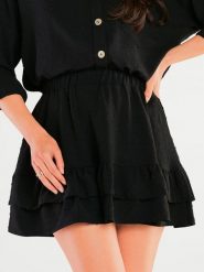 Awama Spódnica w kolorze czarnym rozmiar: L/XL. Czarne spódnice Awama, l, bez wzorów, mini, rozkloszowane. Za 219.99 zł.