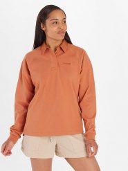 Marmot Bluza "Rugby" w kolorze pomarańczowym rozmiar: L. Pomarańczowe bluzy Marmot, l, bez wzorów, bez kaptura. Za 193.70 zł.