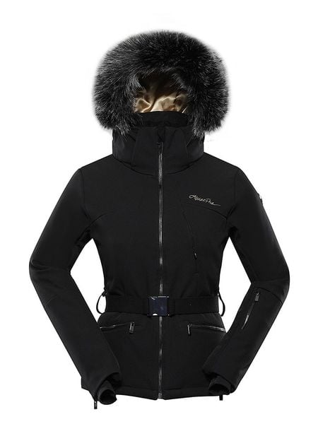 Alpine Pro Kurtka narciarska "Dowela" w kolorze czarnym rozmiar: XS. Czarne kurtki narciarskie Alpine Pro, m, bez wzorów, z tkaniny, bez kaptura, narciarskie. Za 375.96 zł.