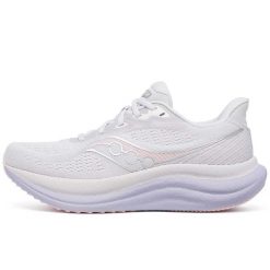 Buty Do Biegania Saucony Triumph 23 Dorosłych. Białe obuwie sportowe Saucony, z syntetyku, bez zapięcia, do biegania. Za 752.10 zł.