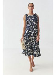 TATUUM Bluzka w kolorze granatowo-białym rozmiar: 38. Niebieskie bluzki Tatuum, bez wzorów, bez kołnierzyka, bez ramiączek. Za 135.17 zł.