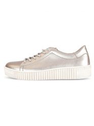 Gabor Skórzane sneakersy w kolorze beżowym rozmiar: 37. Brązowe trampki Gabor, bez wzorów, bez zapięcia. Za 228.92 zł.