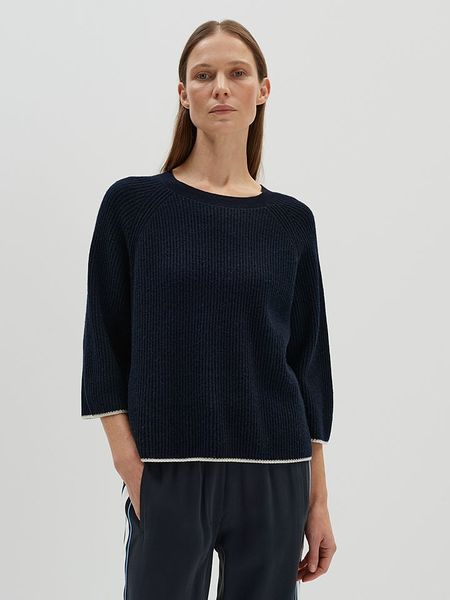 Someday Sweter w kolorze granatowym rozmiar: 38. Niebieskie swetry someday., bez wzorów, bez ramiączek. Za 249.95 zł.