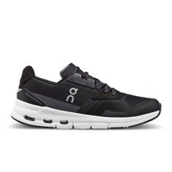 Buty do biegania damskie On Cloudrift. Czarne obuwie sportowe On, z materiału, bez zapięcia, do biegania. Za 834.00 zł.