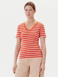 Tommy Hilfiger T-Shirt New Cody WW0WW40584 Pomarańczowy Slim Fit. Brązowe t-shirty TOMMY HILFIGER, l, bez wzorów, bez kołnierzyka, bez ramiączek. Za 219.99 zł.