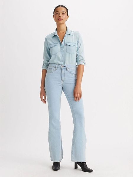 Levi's Dżinsy - Bootcut fit - w kolorze błękitnym rozmiar: W30/L32. Niebieskie jeansy Levi's®, l, z aplikacjami, z podwyższonym stanem. Za 222.94 zł.