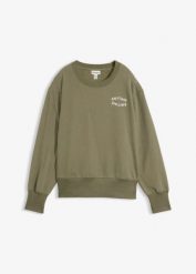 Miękka bluza z bawełną. Czarne bluzy bonprix, bez wzorów, z bawełny, bez kaptura. Za 149.99 zł.