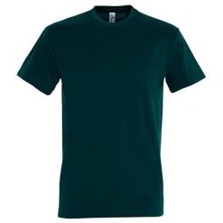 Koszulka Unisex Dla Dorosłych Z Bawełny Imperial Ringspun. Niebieskie bluzki SOL'S, s, bez wzorów, z bawełny, sportowe, bez kołnierzyka, bez ramiączek. Za 41.99 zł.